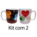 Kit: 2 Canecas Decoradas