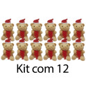 Kit: 12 Ursinhos de Natal