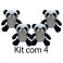 Kit: 3 Pandas